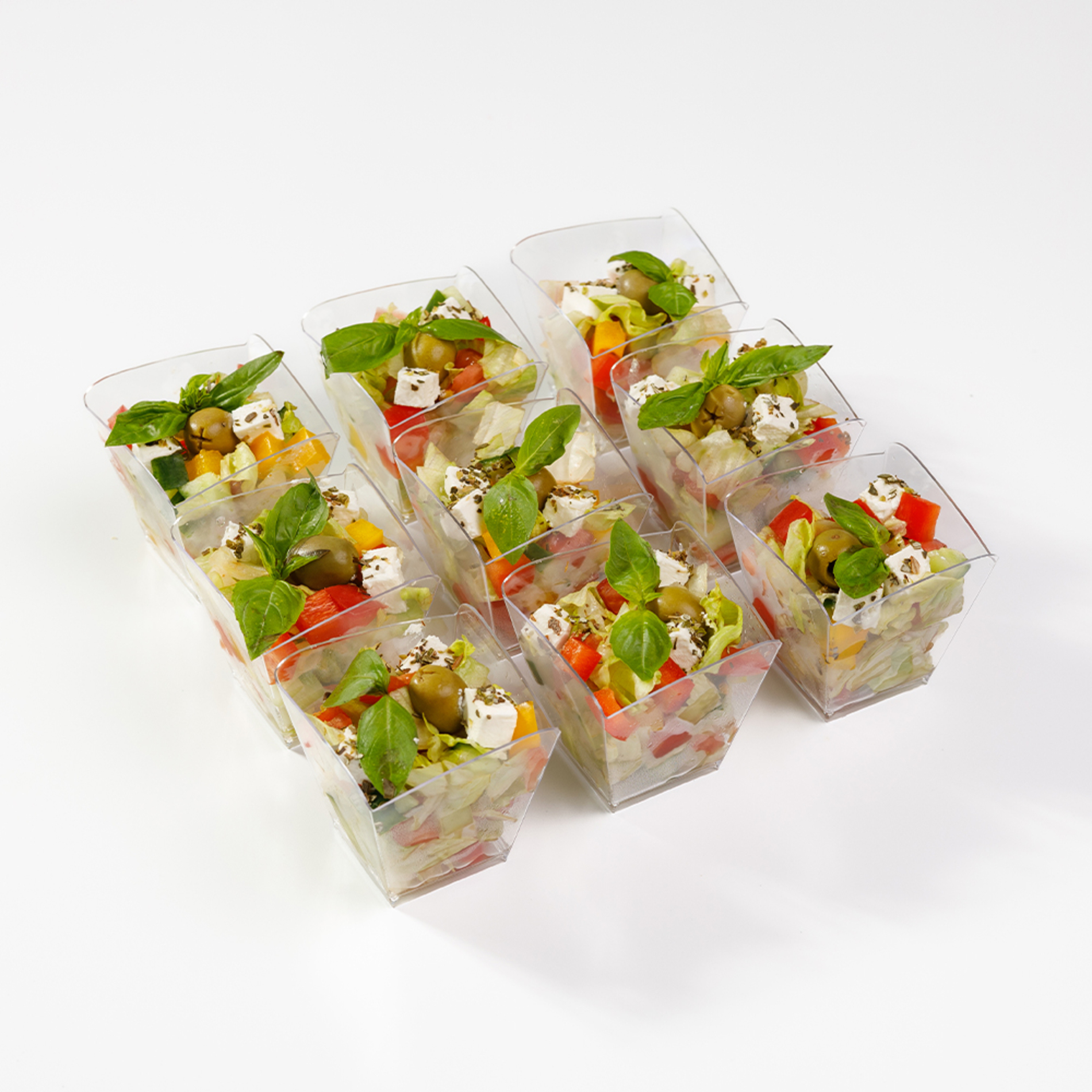 Фуршетный салат Греческий в стаканчика 9шт.